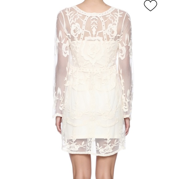 Fashion in Earth CROCHET LACE DRESS (FL) - Picture 3 of 12